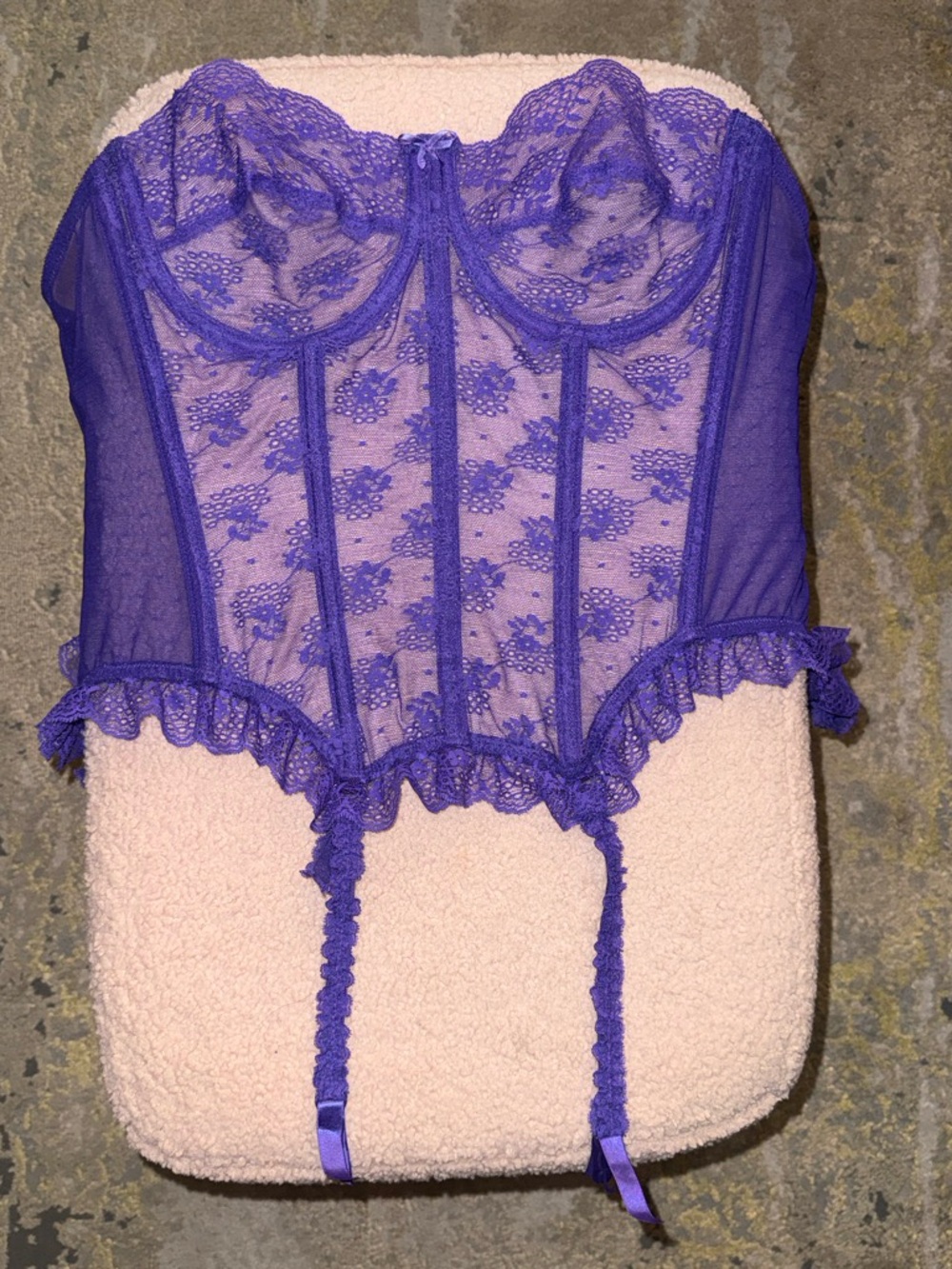 Victoria's Secret Sheer Lace Cami in Violet Purple